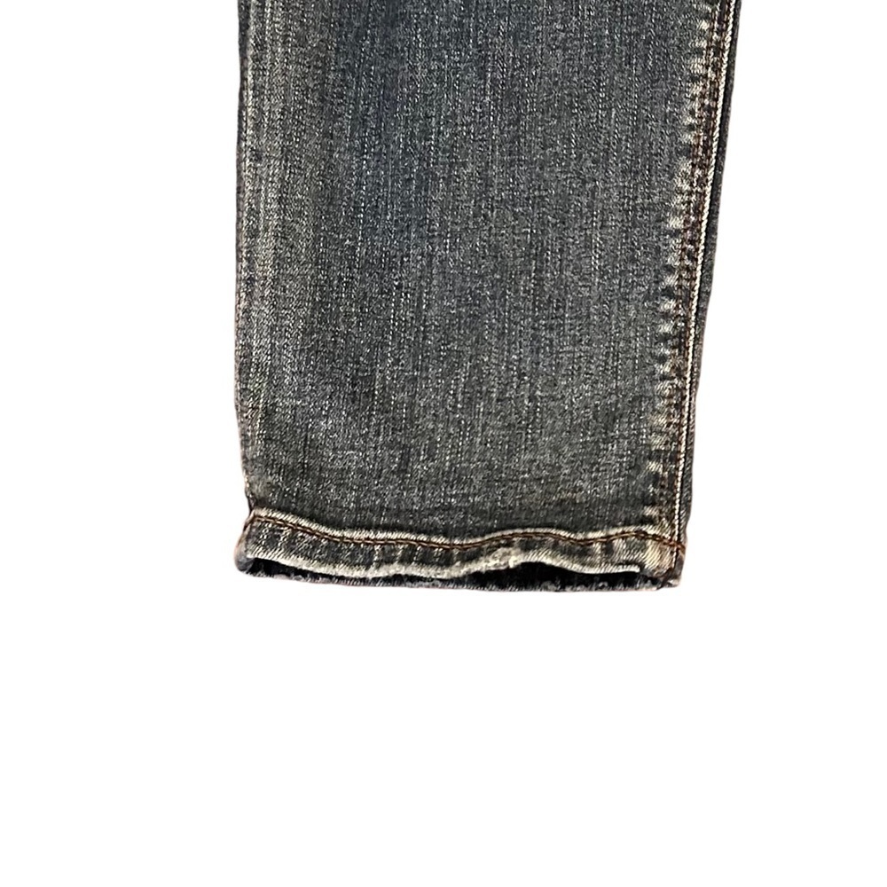 Express Girlfriend High Rise Denim Jeans Women’s SZ 0 in Ripped Medium Wash - Picture 8 of 11